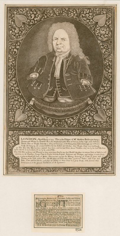 Herr Matthew Buchinger, Zwerg von English School