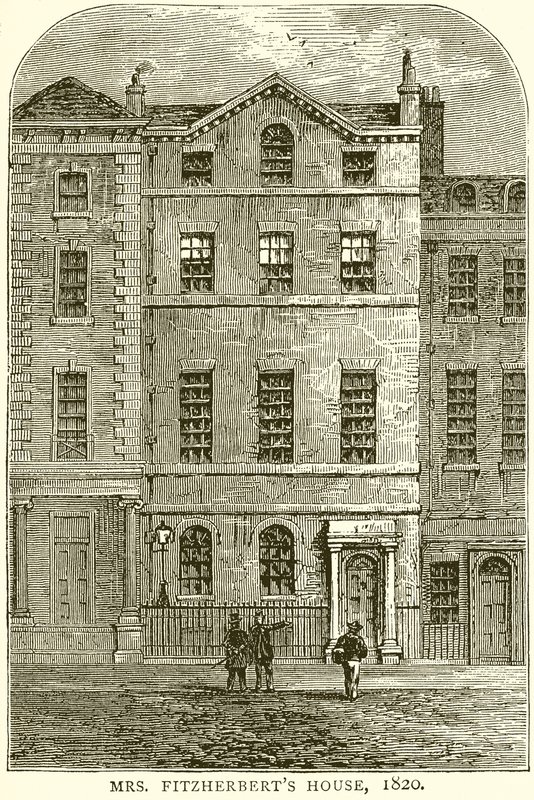 Haus von Mrs. Fitzherbert, 1820 von English School