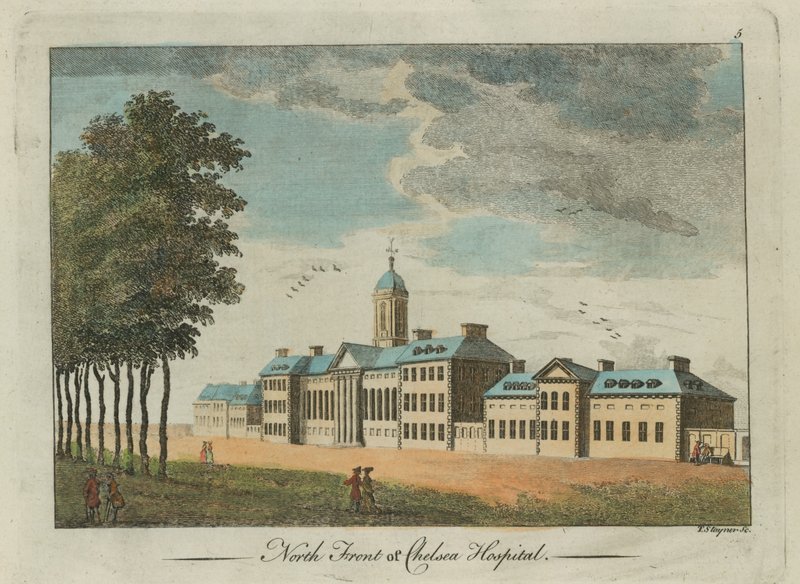 Nordfront des Chelsea Hospital von English School