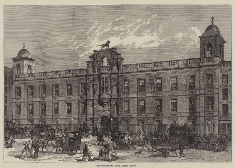 Northumberland House, Strand Front (Gravur) von English School