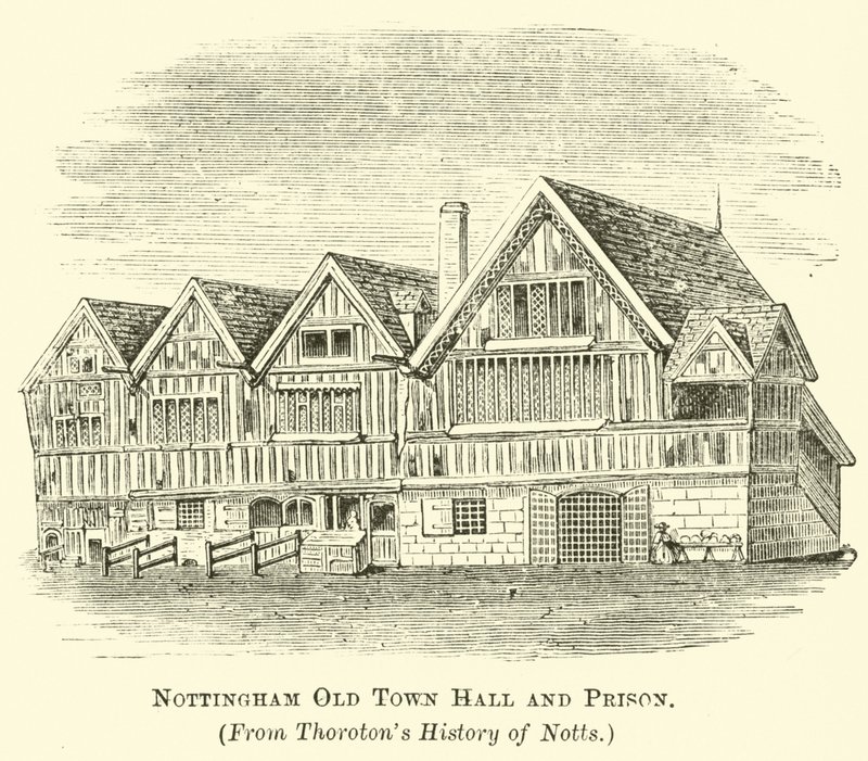 Altes Rathaus und Gefängnis von Nottingham von English School