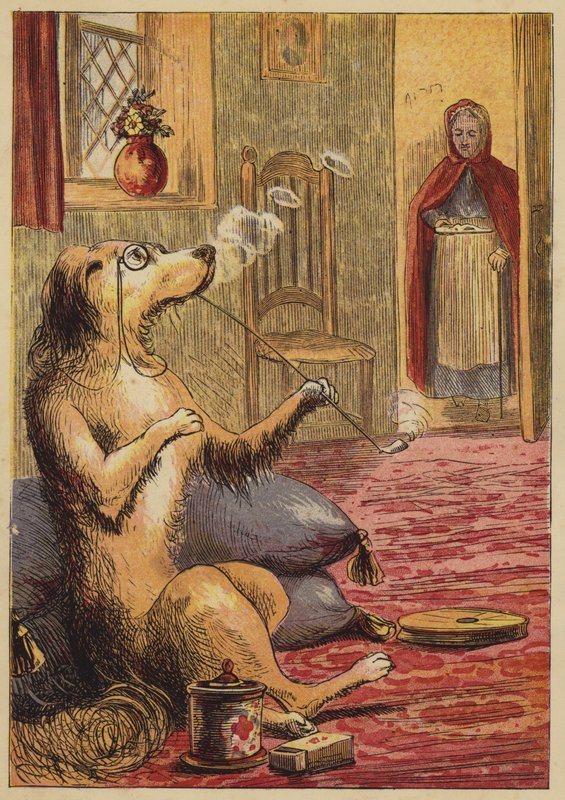 Alte Mutter Hubbard von English School