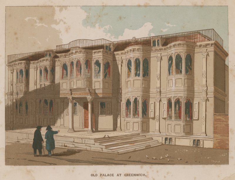 Altes Schloss in Greenwich, London von English School