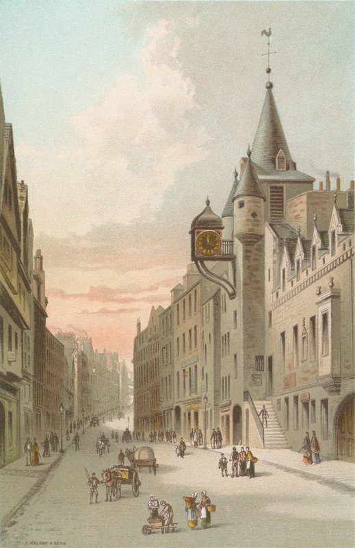 Altes Tolbooth und Canongate - Edinburgh von English School