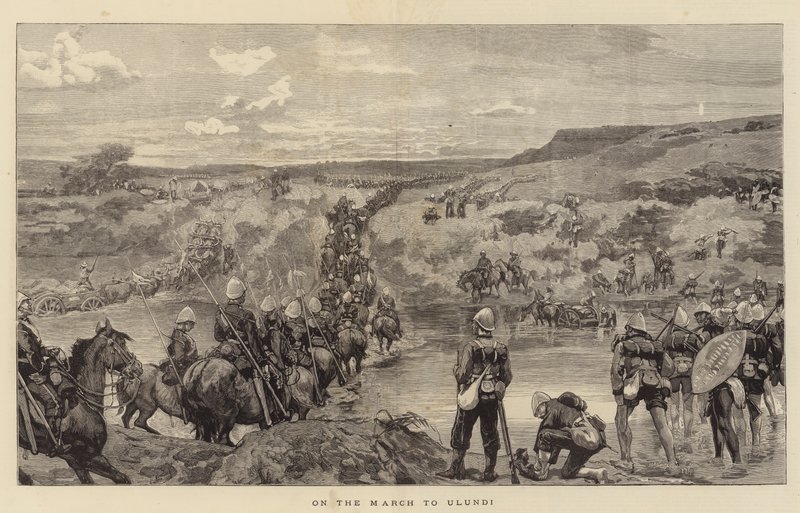 Auf dem Marsch nach Ulundi von English School