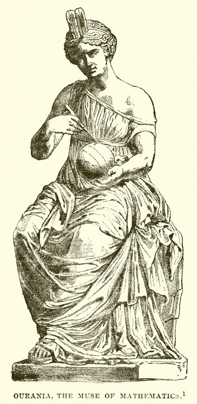 Ourania, die Muse der Mathematik von English School