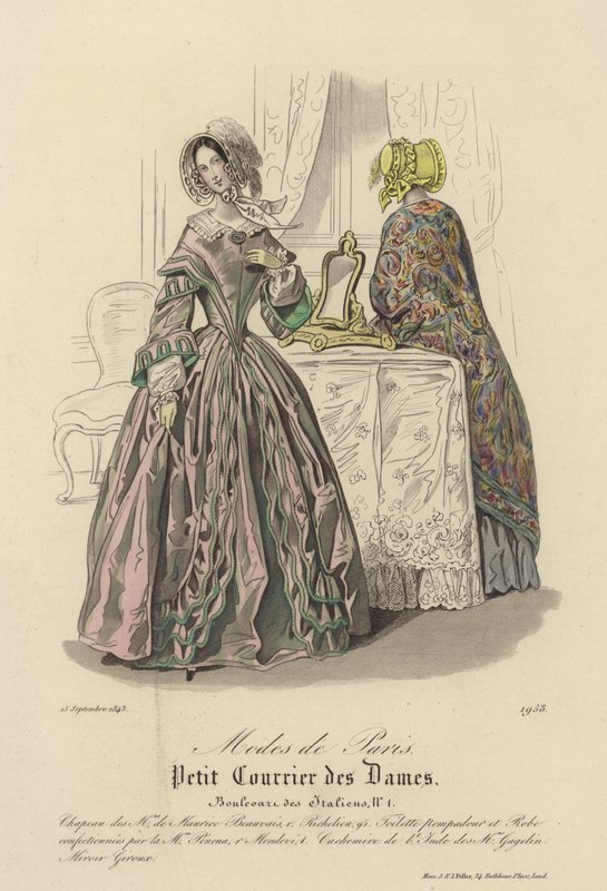Pariser Mode, 1843 von English School