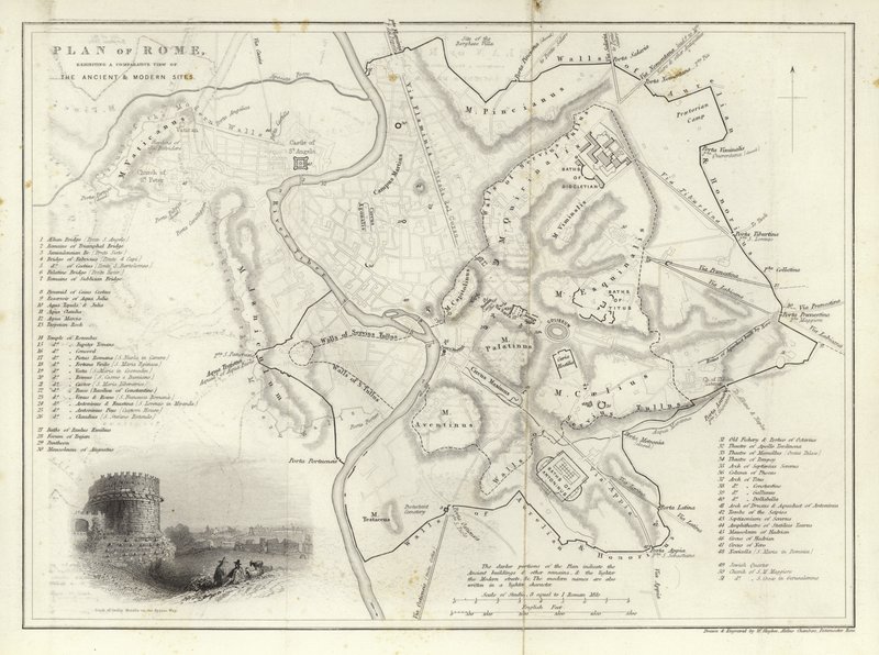 Plan von Rom von English School