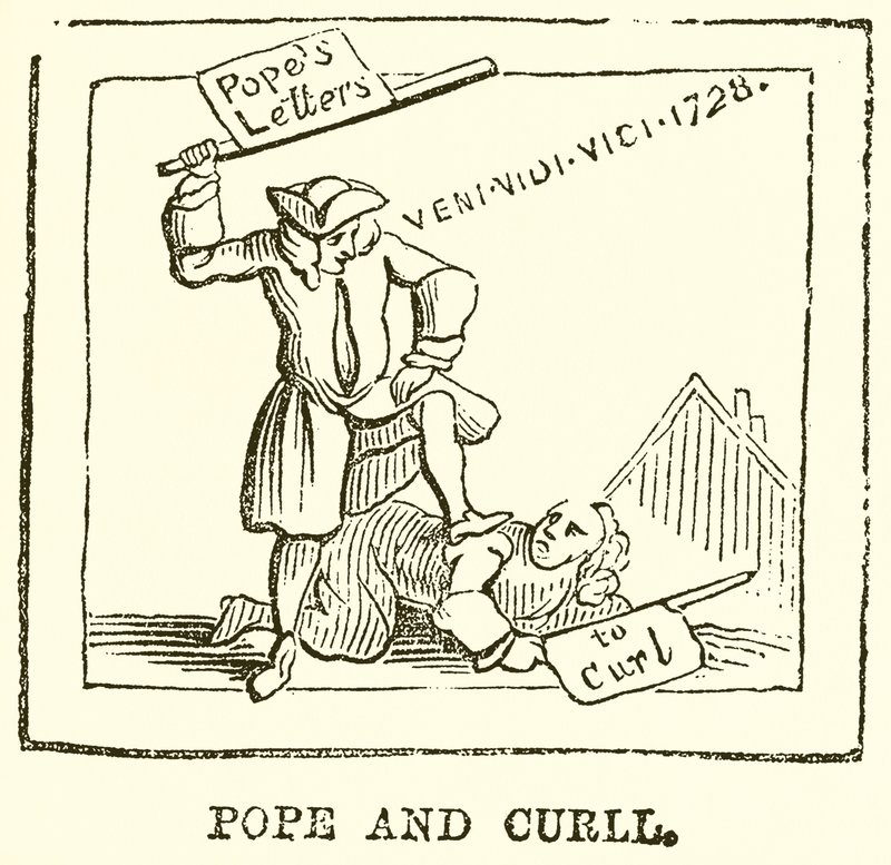 Papst und Curll von English School