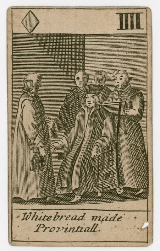 Popish-Plot-Spielkarte von English School