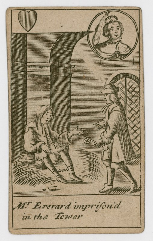 Popish Plot Spielkarte von English School