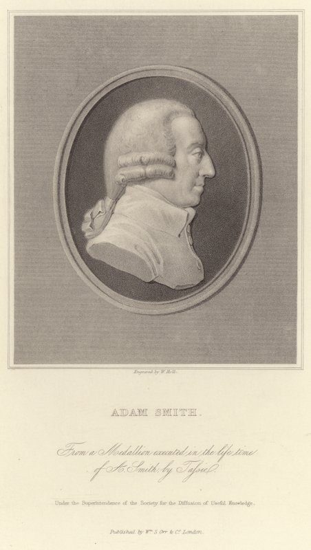 Porträt von Adam Smith von English School