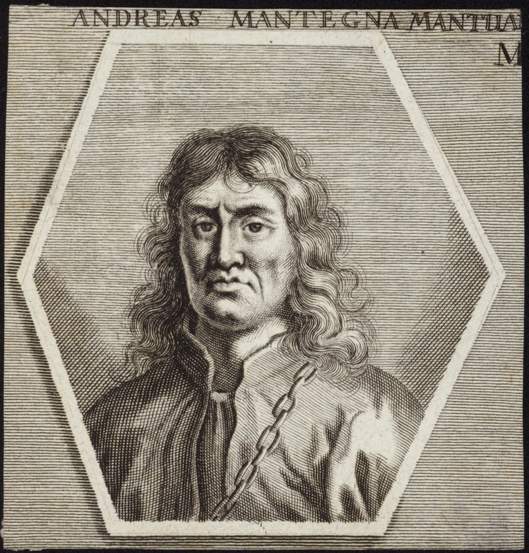 Porträt von Andrea Mantegna von English School