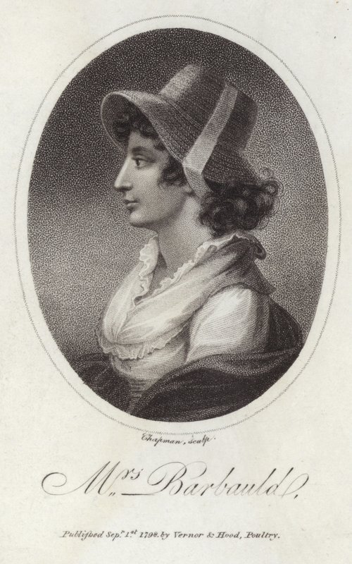 Porträt von Anna Laetitia Barbauld von English School