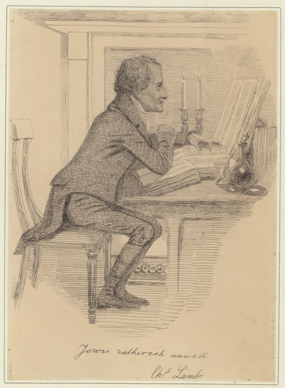 Porträt von Charles Lamb von English School