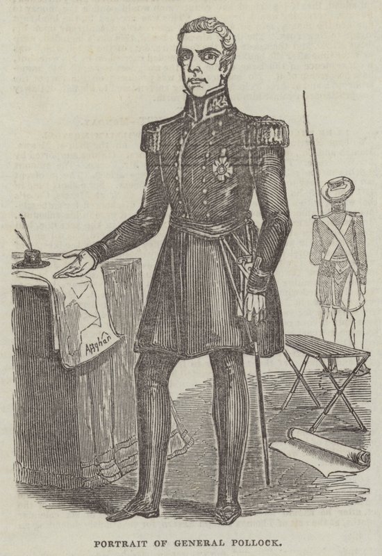 Porträt von General Pollock (Gravur) von English School
