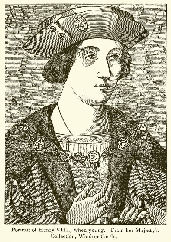 Porträt von Heinrich VIII. als junger Mann von English School