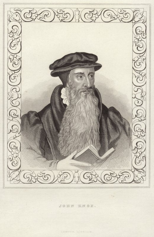 Porträt von John Knox von English School