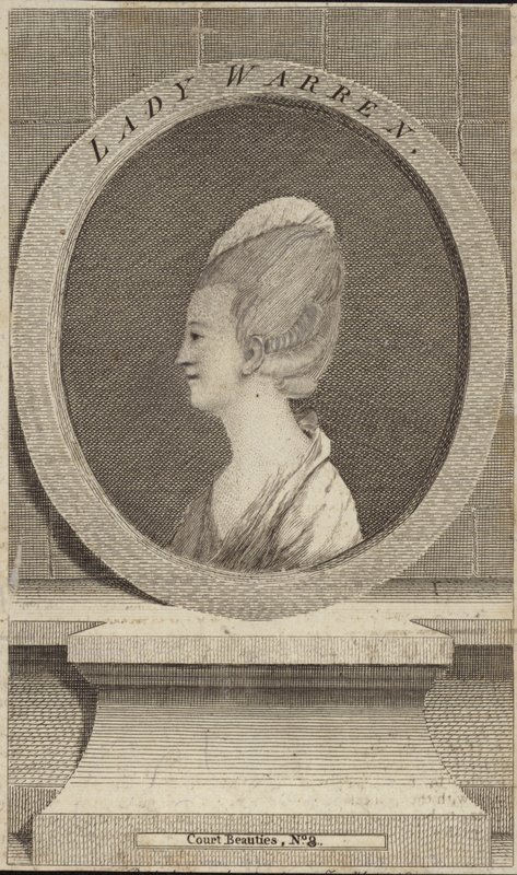 Porträt von Lady Warren von English School