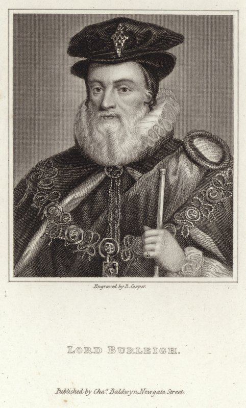 Porträt von Lord Burleigh von English School