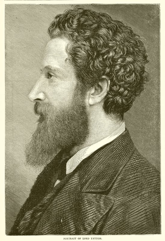 Porträt von Lord Lytton von English School