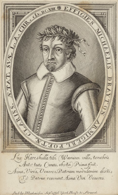 Porträt von Michael Drayton von English School