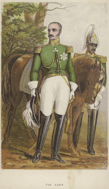 Porträt von Nikolaus I. von Russland von English School