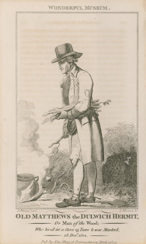 Porträt von Old Matthews von English School