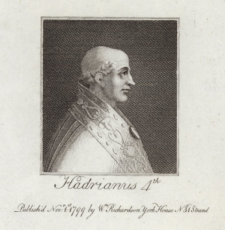 Porträt von Papst Adrian IV. von English School