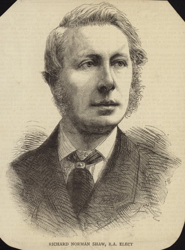 Porträt von Richard Norman Shaw von English School