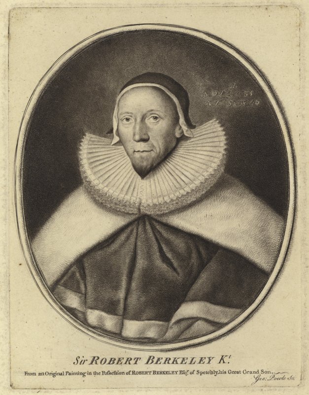 Porträt von Sir Robert Berkeley von English School