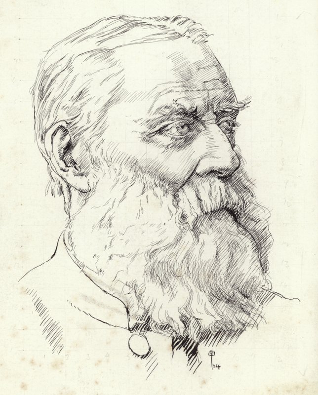 Porträt von Walter Skeat von English School