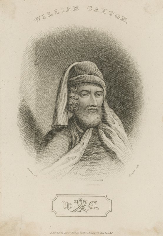 Porträt von William Caxton von English School