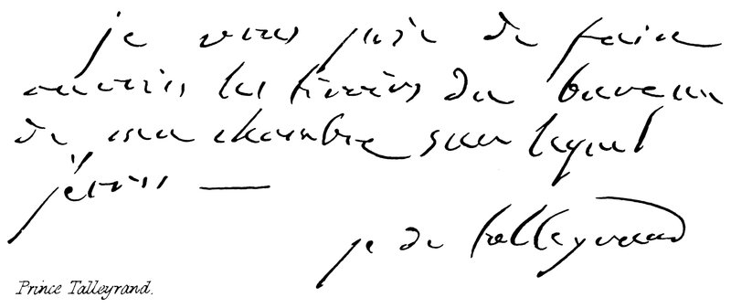 Prinz Talleyrand von English School