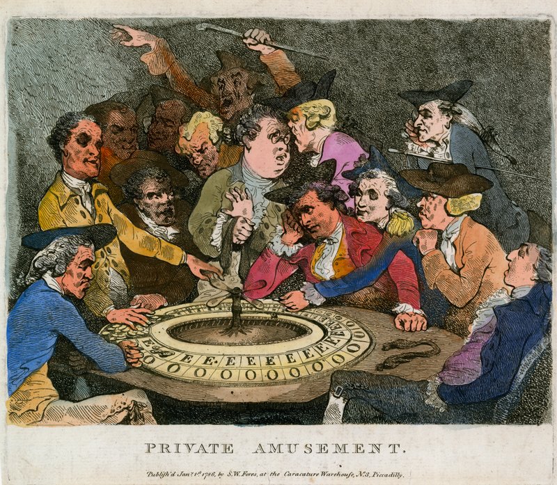 Private Unterhaltung. Glücksspiel von English School