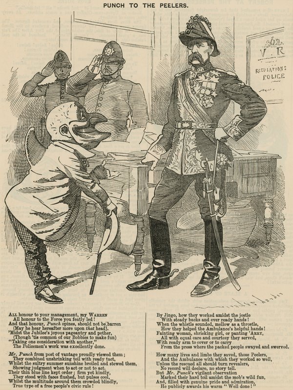 Punch zu den Peelern von English School