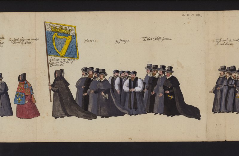 Begräbnisprozession von Königin Elisabeth I. von English School
