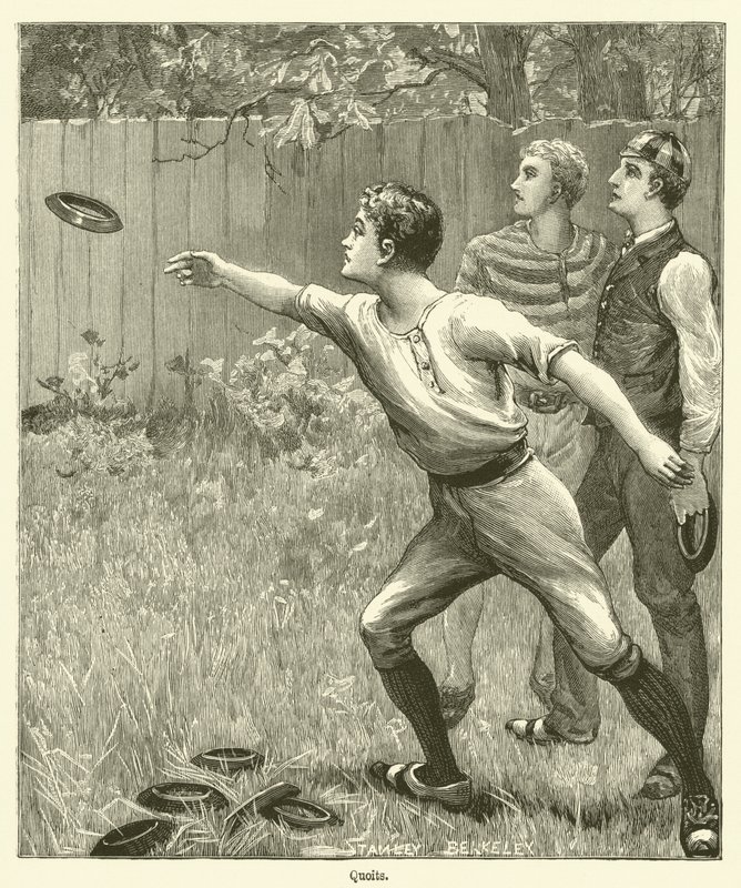Quoits (Gravur) von English School