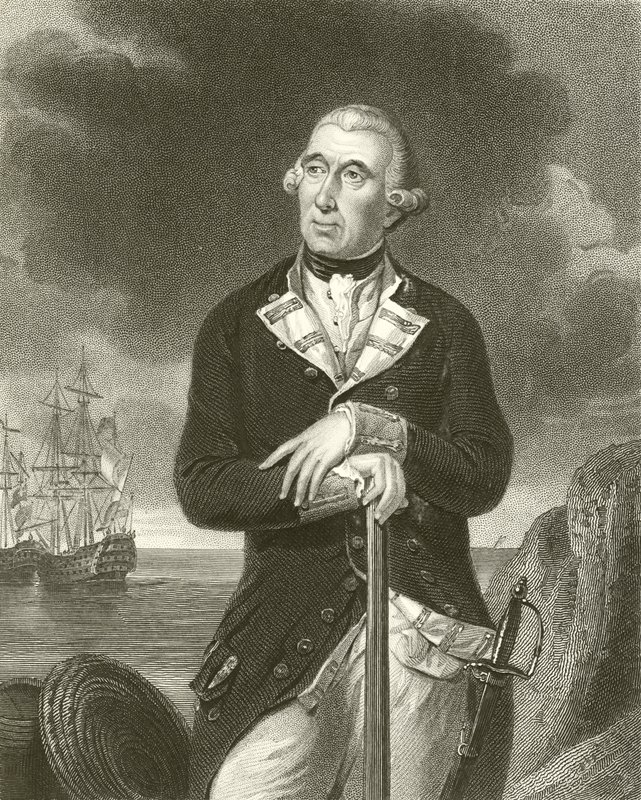 Konteradmiral Richard Kempenfelt von English School