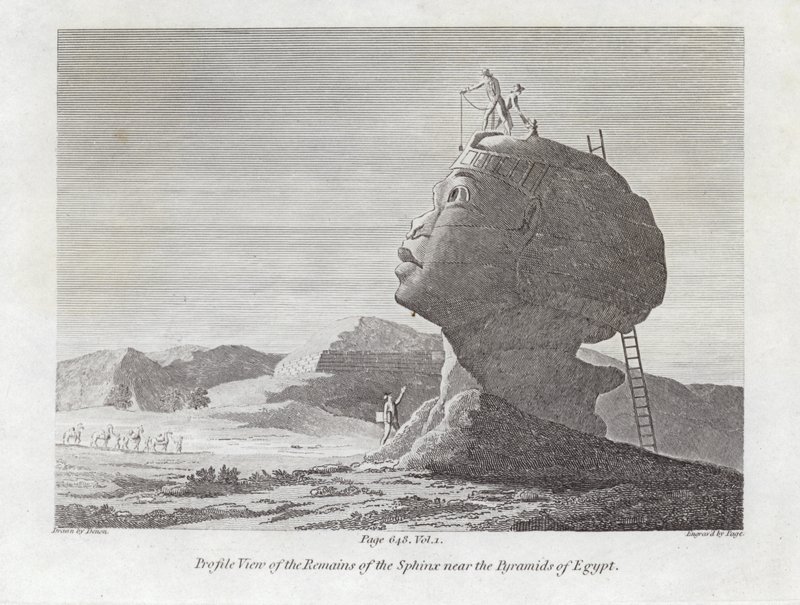 Überreste der Sphinx von English School