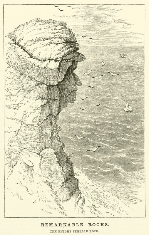 Bemerkenswerte Felsen, der Tempelritter-Felsen von English School