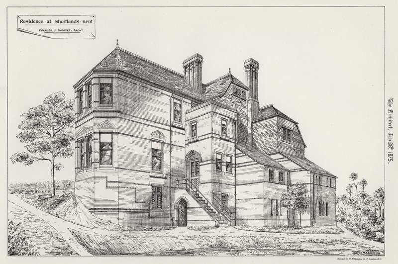 Residenz in Shortlands, Kent (Stich) von English School