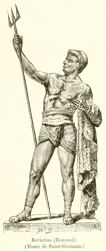 Retiarius (Restauriert) (Museum von Saint-Germain) von English School