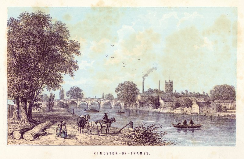 Fluss Themse: Kingston-on-Thames von English School