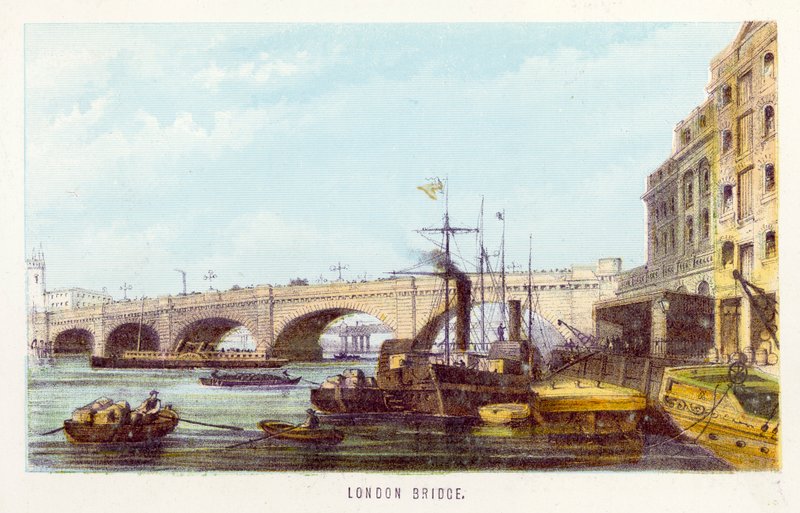 Themse: London Bridge von English School