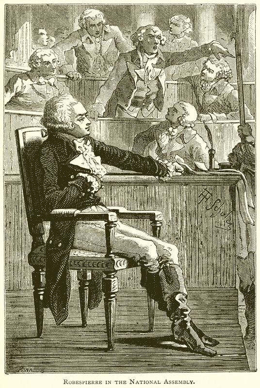 Robespierre in der Nationalversammlung von English School