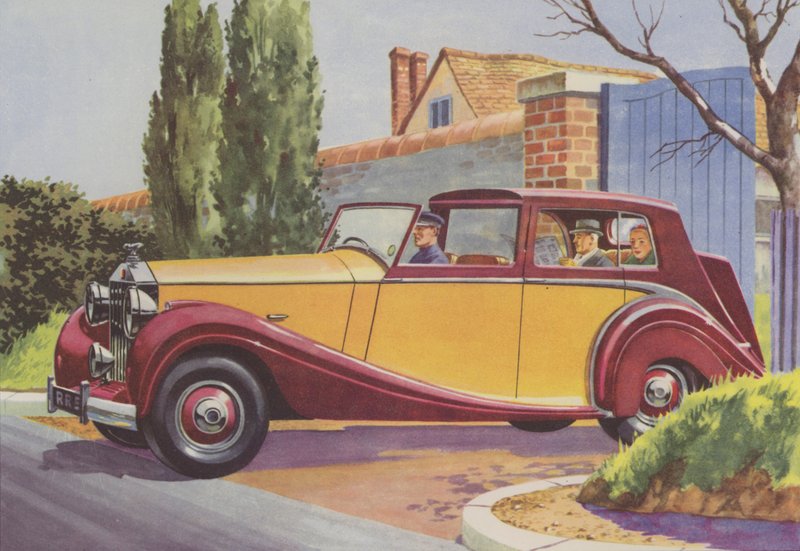Rolls-Royce (Farblithographie) von English School