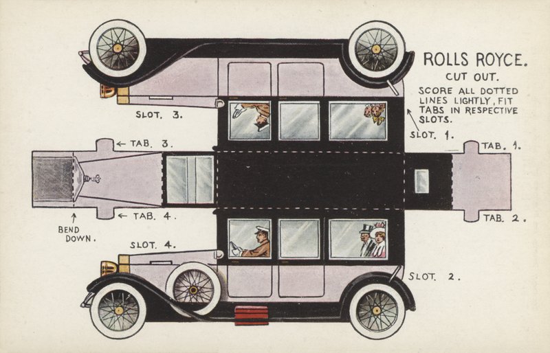 Rolls Royce-Ausschnitt von English School