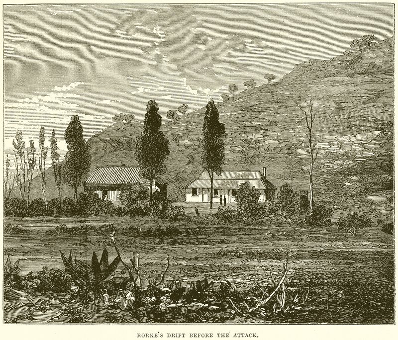 Rorkes Drift vor dem Angriff von English School