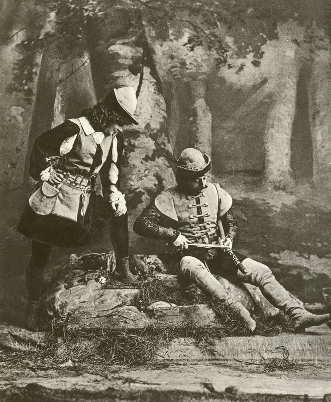 Rosalind und Orlando (Gravur) von English School